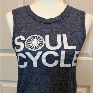 SoulCycle Heathered Sleeveless Top in Dark Blue Size M